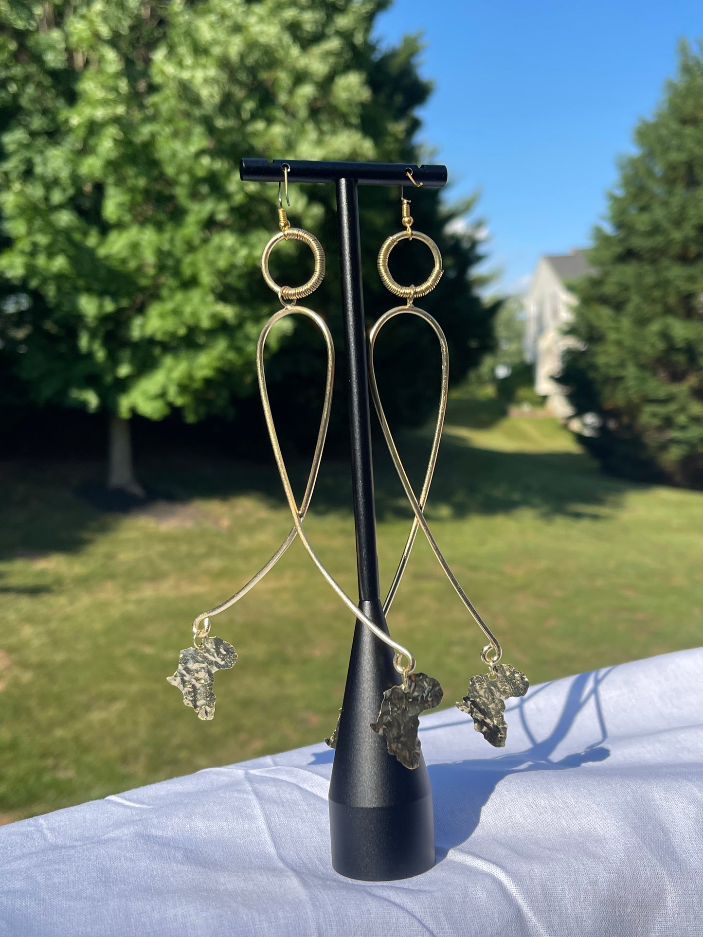 Bambay Lane Pekin 2 Map Of Africa Earrings