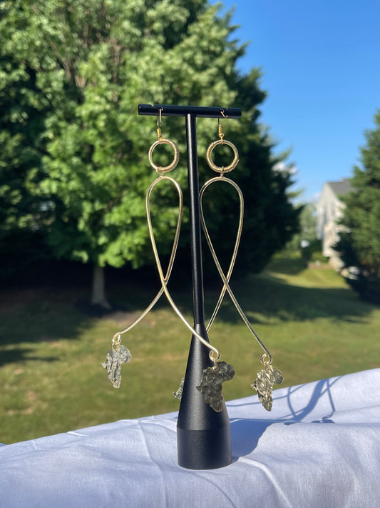 Bambay Lane Pekin 2 Map Of Africa Earrings