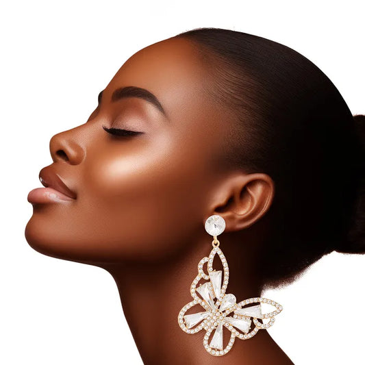 Dangle Large Butterfly Earrings for Women