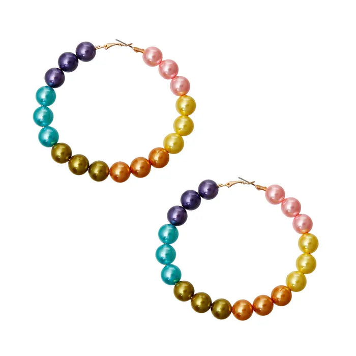 Blush Radiance Hoop Earrings – Opulence Meets Femininity