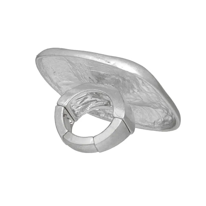 Freetown Titi Ring XL Industrial Tribal Matte Square.