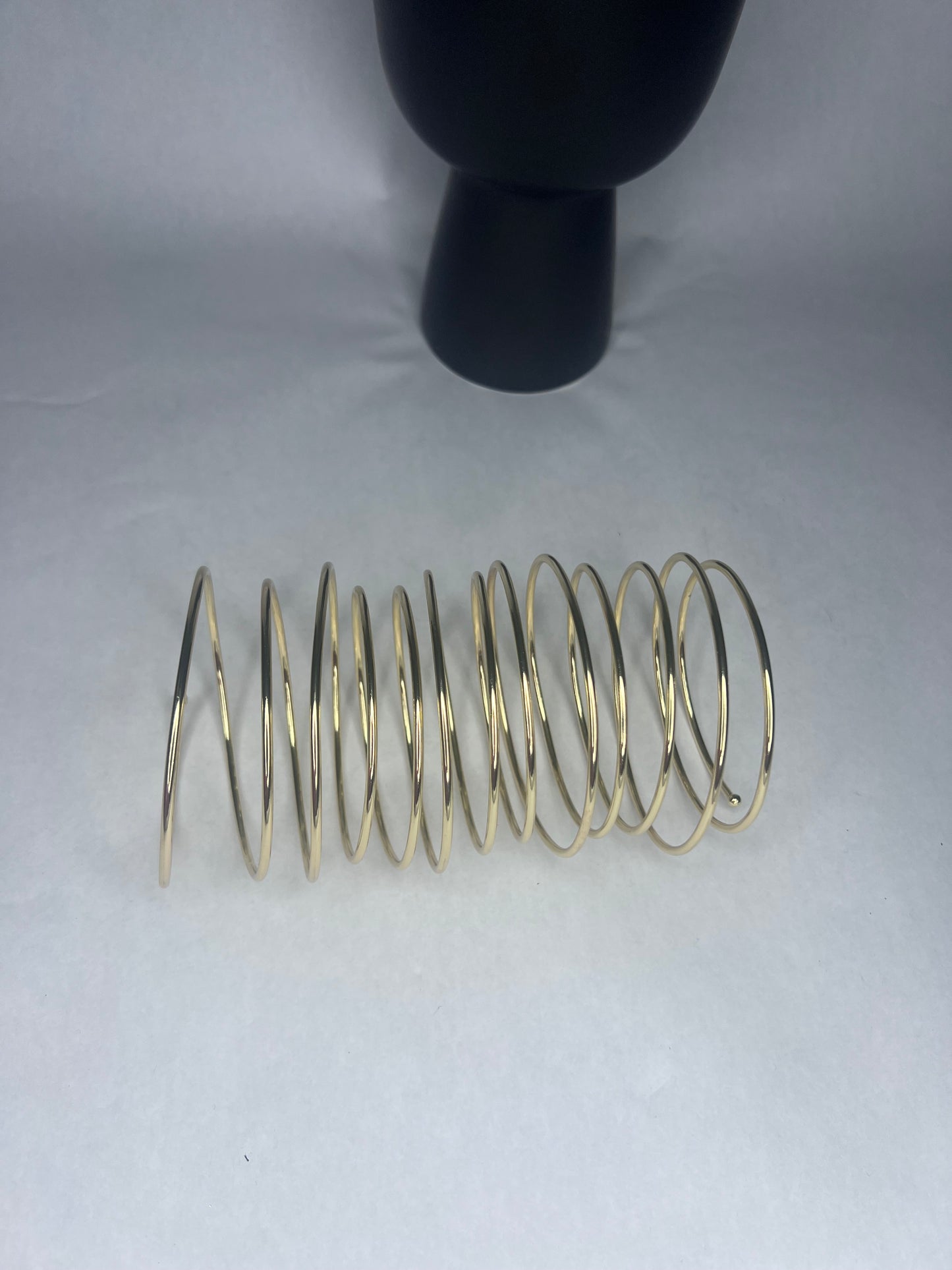 Queen Mabinty Jalloh Long Wire Spring Cuff Bracelet