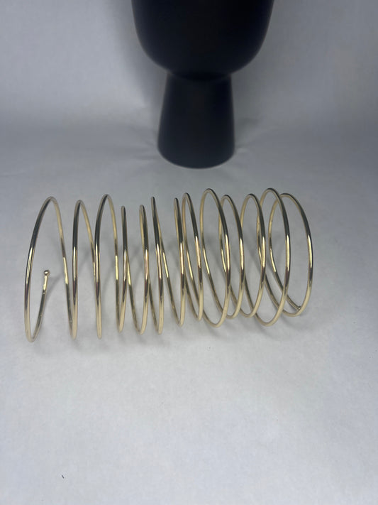 Queen Mabinty Jalloh Long Wire Spring Cuff Bracelet