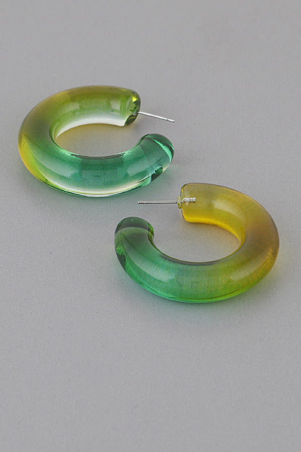 Jelly Like Hoop Earrings