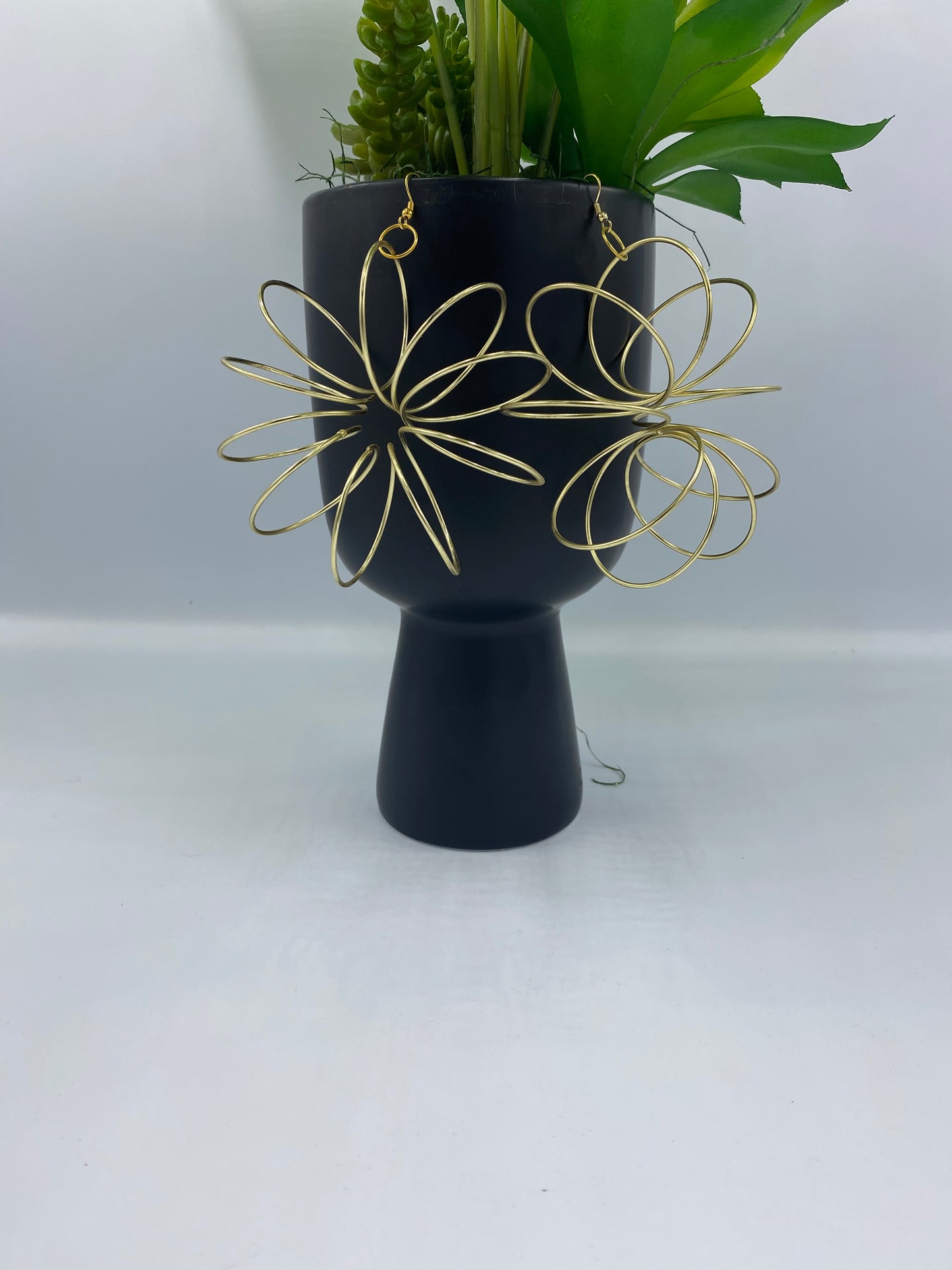 Princess Karida Brass Spring Earrings