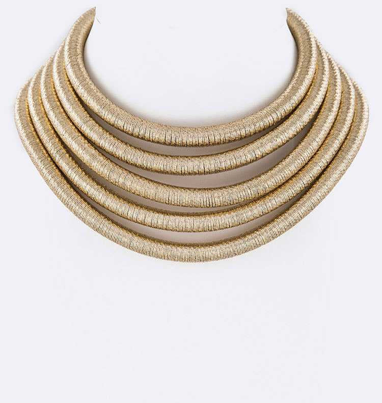 Cording Collar Necklace Set