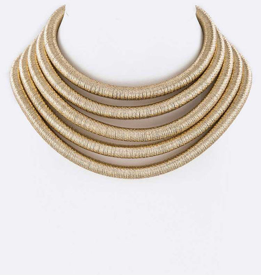 Cording Collar Necklace Set