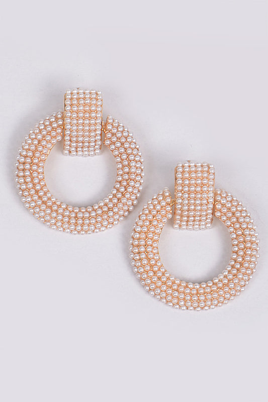 Open Cut Pearl Earring