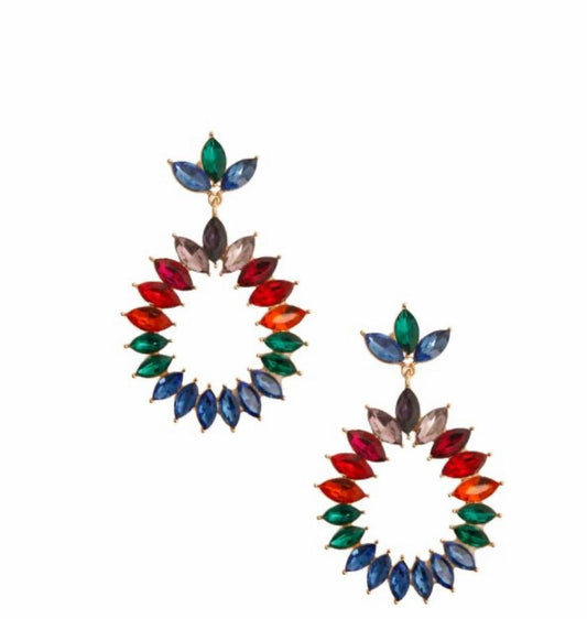 Multi Marquise Round Earrings