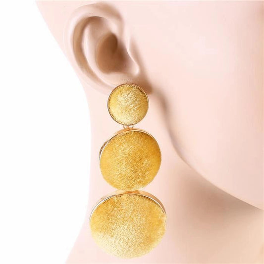 Long Velvet Earrings