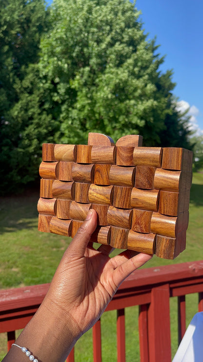 Aberdeen Titi Wooden Clutch