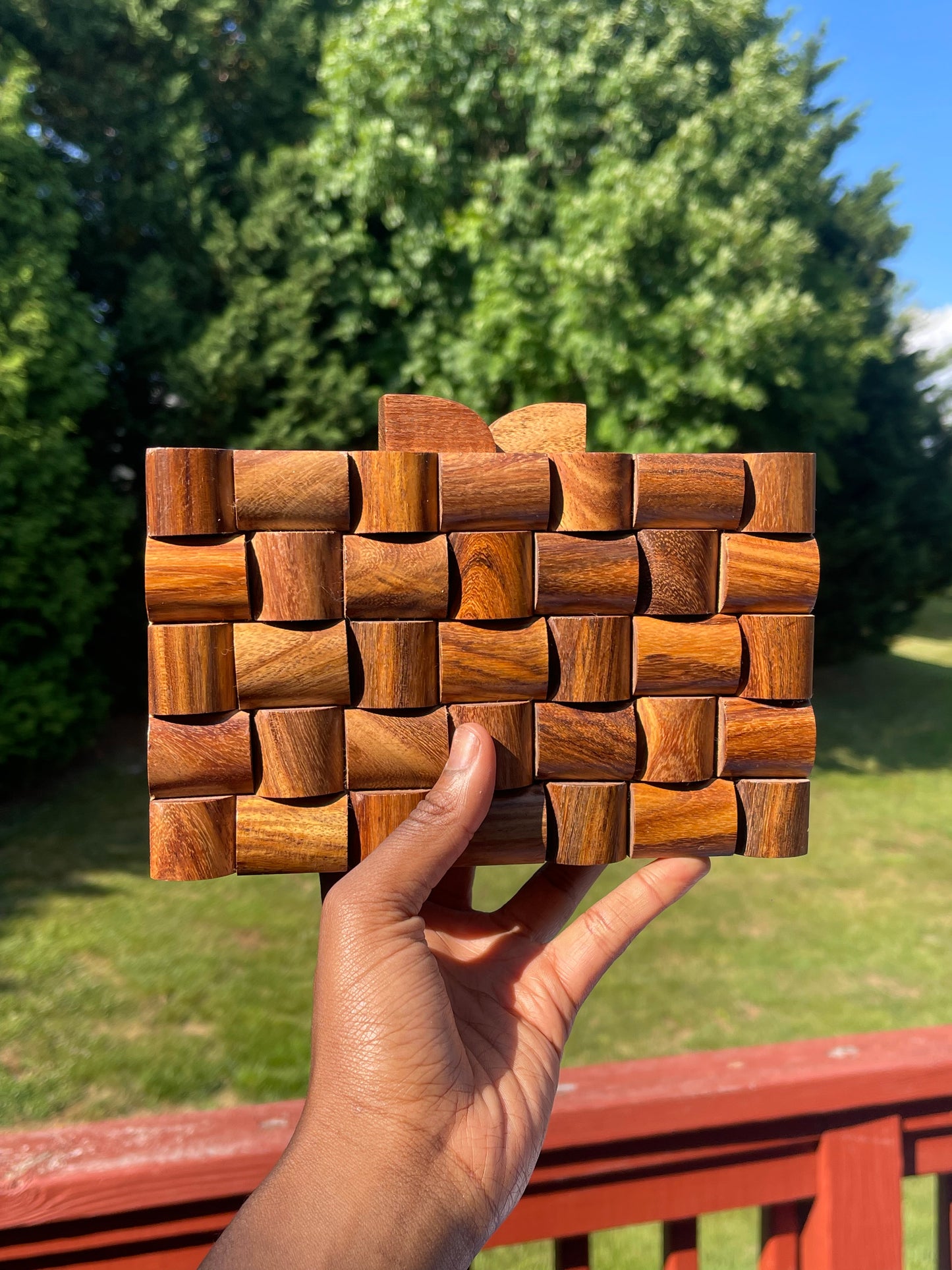 Aberdeen Titi Wooden Clutch