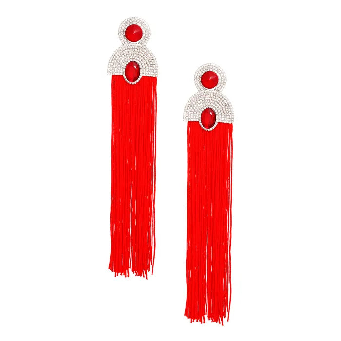 Tassel Long Vintage Glam Earrings Women