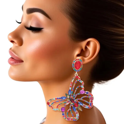 Dangle XL Glam Butterfly Post Earrings