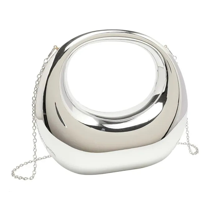 Handbag Black Crescent Moon Evening Bag Women