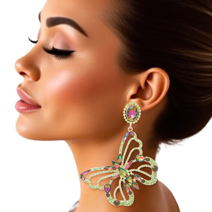 Dangle XL Glam Butterfly Post Earrings