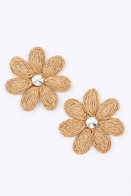 Kissy Titi Paper Flower Rhinestone Earring