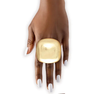 Open image in slideshow, Freetown Titi Ring XL Industrial Tribal Matte  Square.
