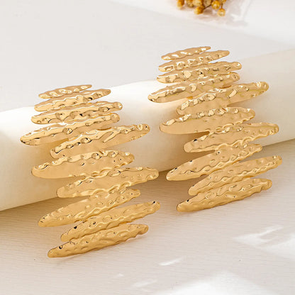 Queen Fatou Geometric Street Style Party Chic Women's Earrings