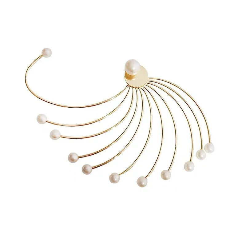 Retro Geometric Plating Alloy Artificial Gemstones Drop Earrings