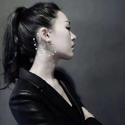 Retro Geometric Plating Alloy Artificial Gemstones Drop Earrings