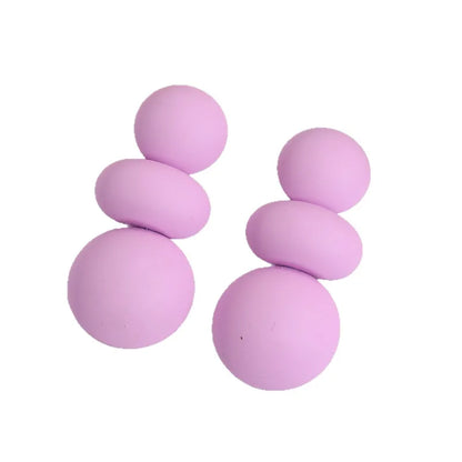 Queen Tina Exaggerated Round Drop Earrings