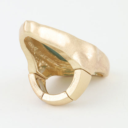 Matte Marble Stone Statement Ring