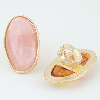 Watercolor Ripple Stone Statement Ring