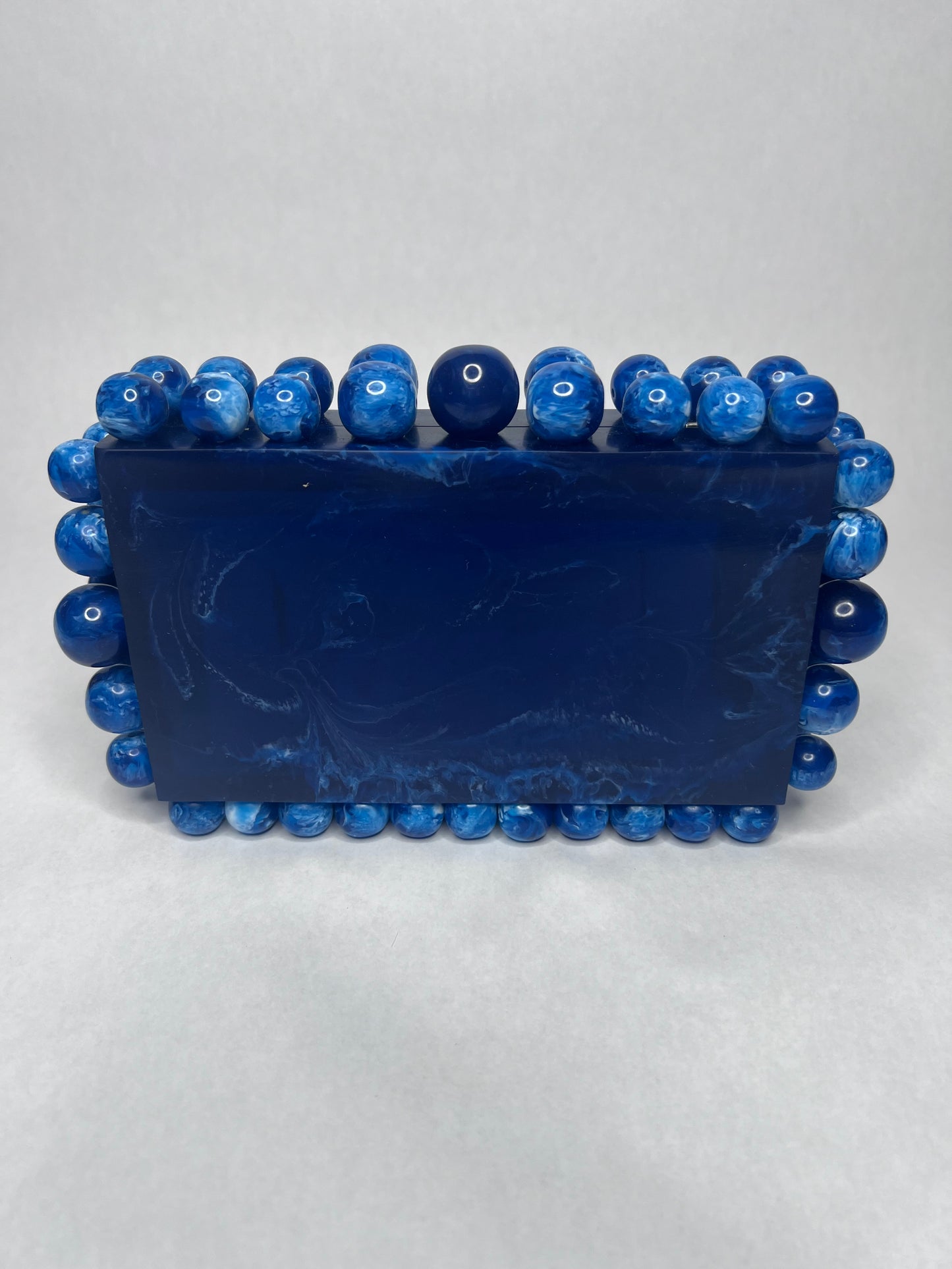 Women Beaded Acrylic Box Clutch Evening Bag