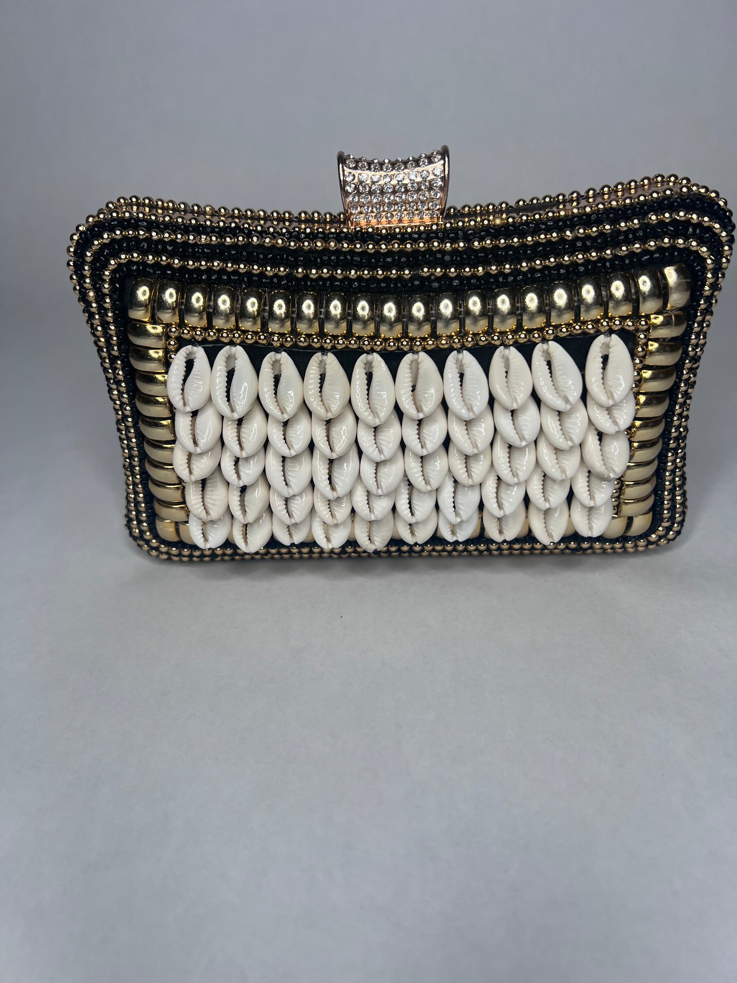 Gbinti Princess Embroidered Cowrie Clutch
