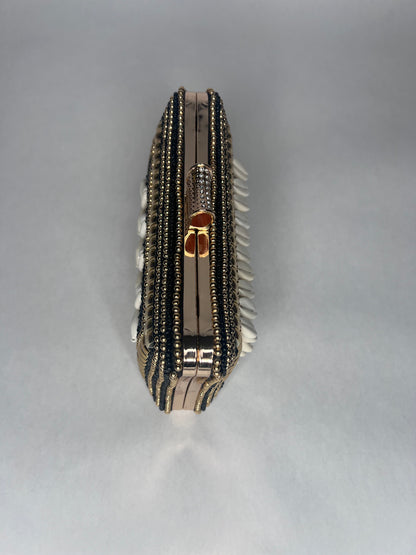 Gbinti Princess Embroidered Cowrie Clutch