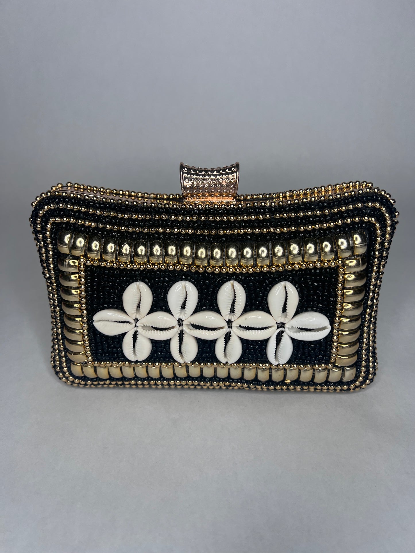 Gbinti Princess Embroidered Cowrie Clutch