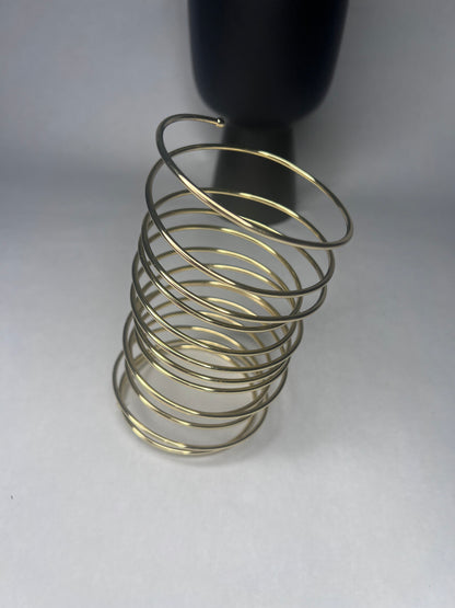 Queen Mabinty Jalloh Long Wire Spring Cuff  Bracelet
