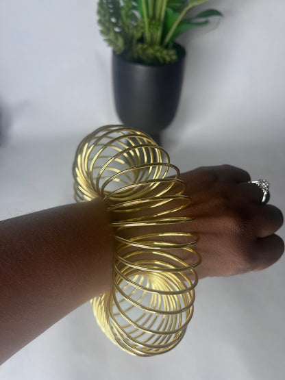 Ya Amie Hammered Wire Cuff Bracelet