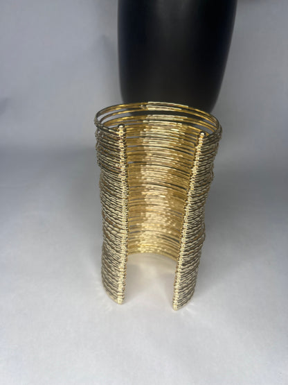 Queen JoJo D. Long Wire Spring Cuff Bracelet