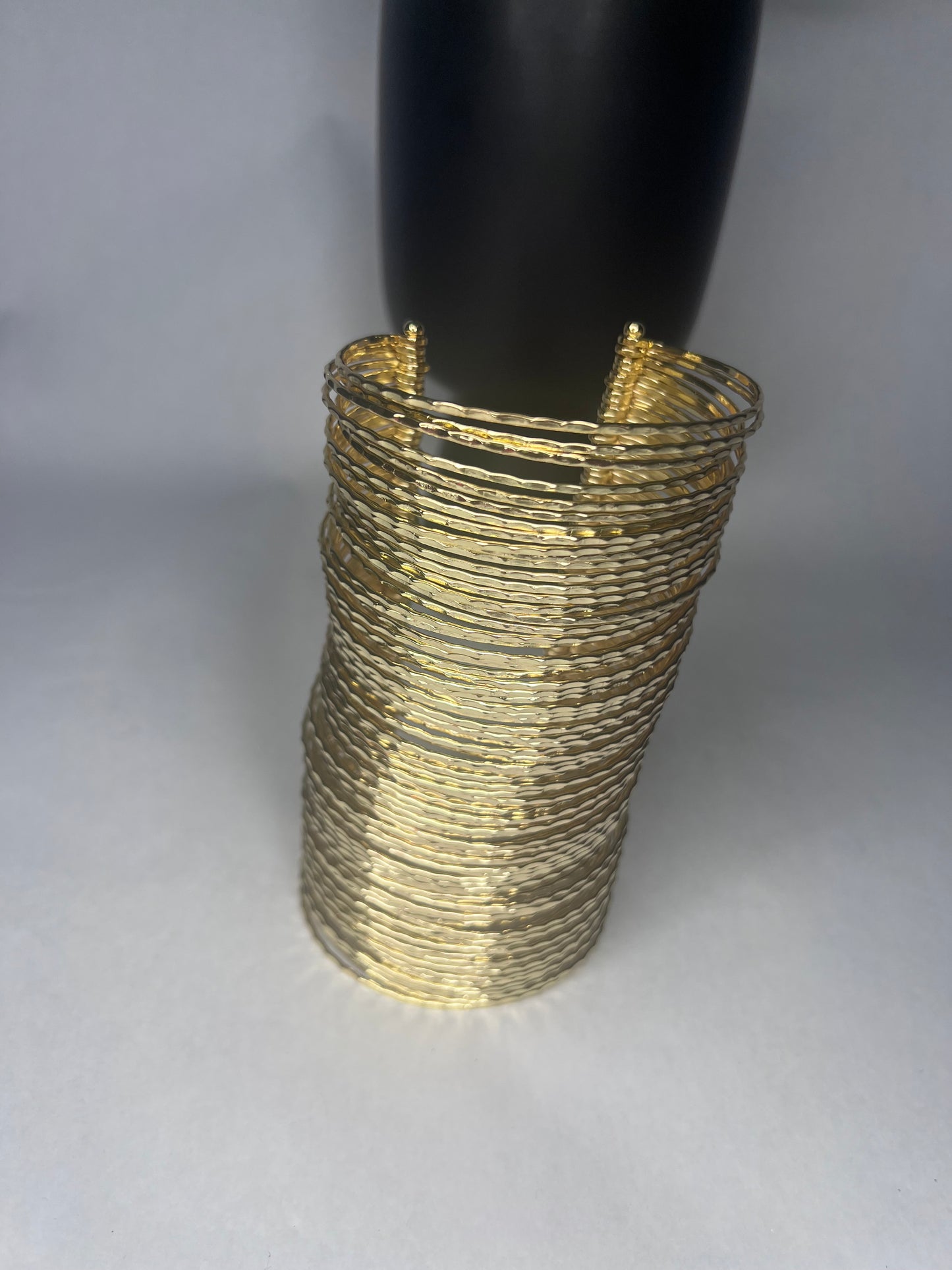 Queen JoJo D. Long Wire Spring Cuff Bracelet