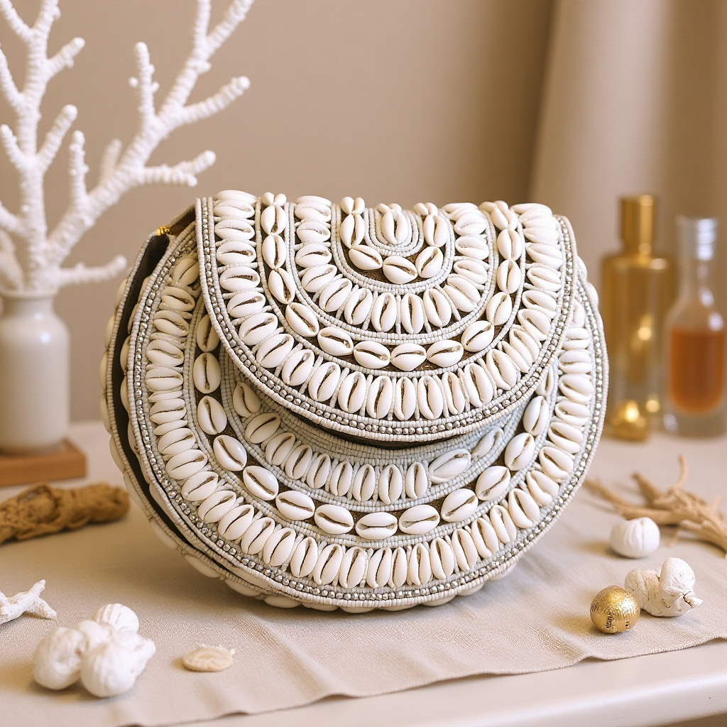 Lungi Titi Cowries Beaded Bag