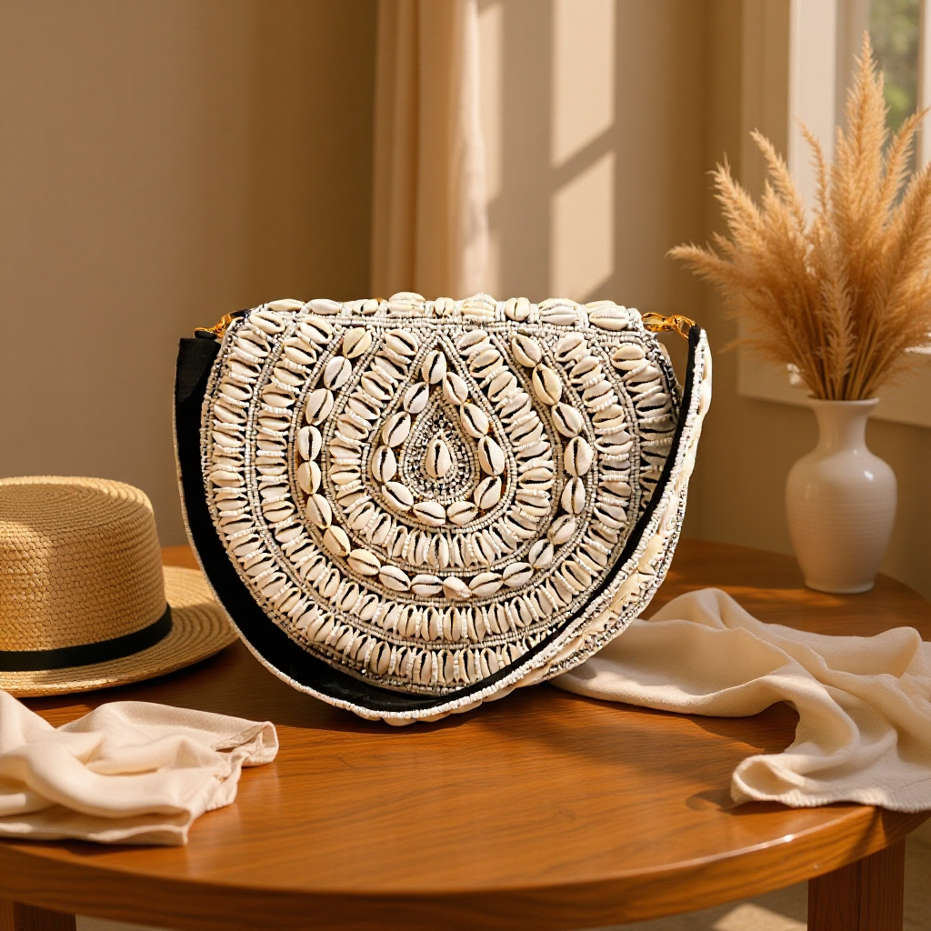 Lungi Titi Cowries Beaded Bag