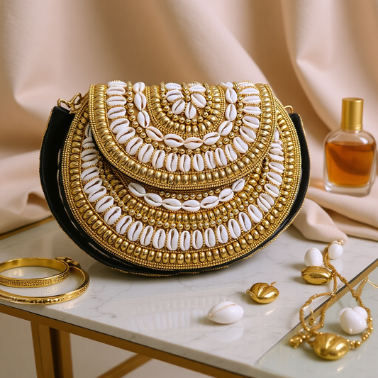 Lungi Titi Cowries Beaded Bag