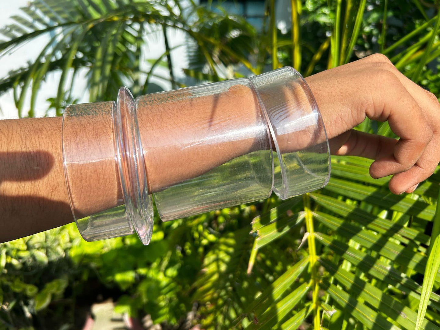 Queen Binta Resin Transparent Bangles Set