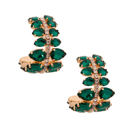 Brilliant Teardrop Hoops Earrings