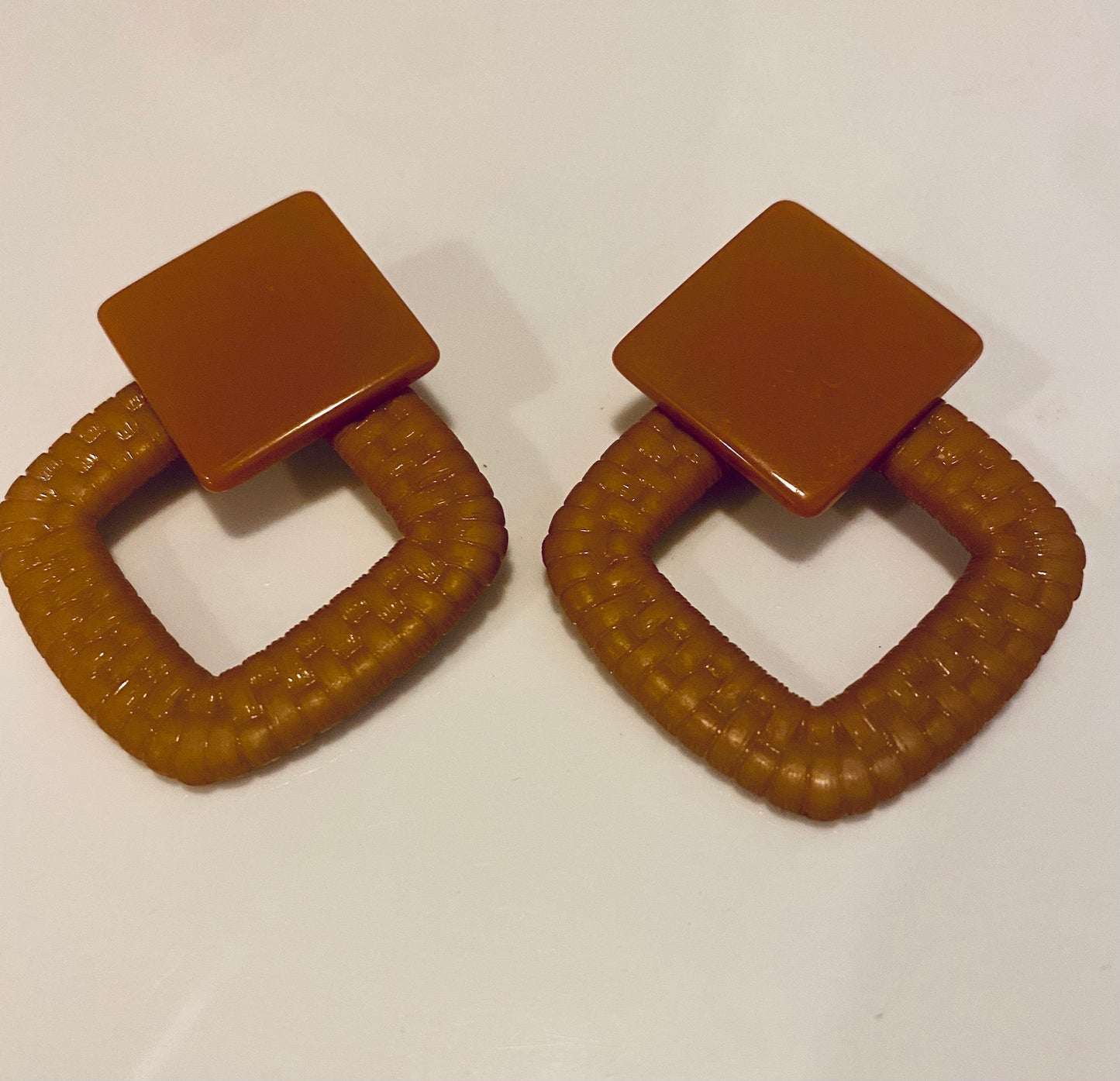 Resin Square Earrings