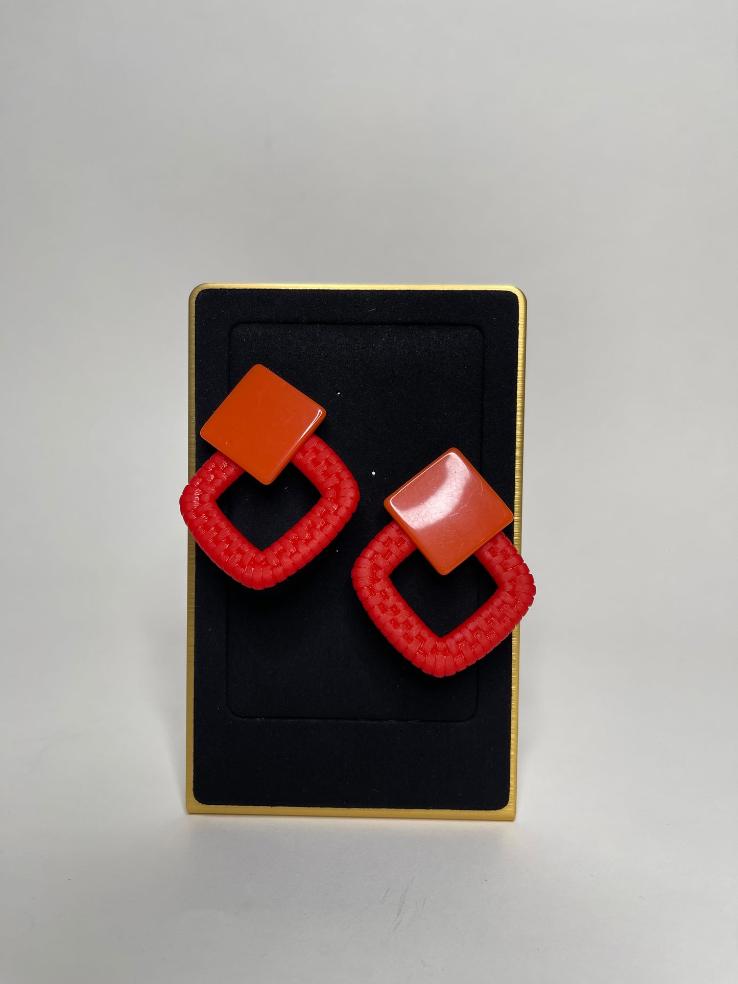 Resin Square Earrings