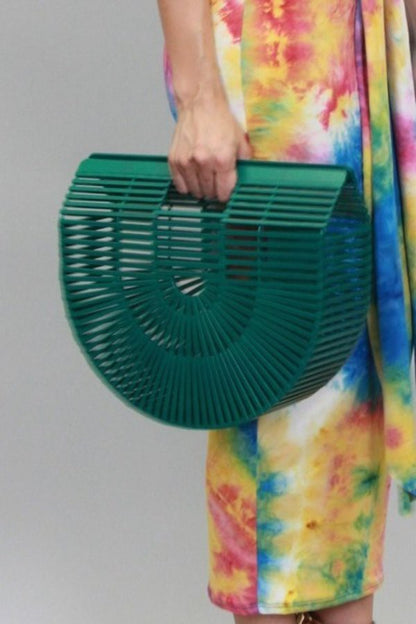 Half Moon Bamboo Tote Bag