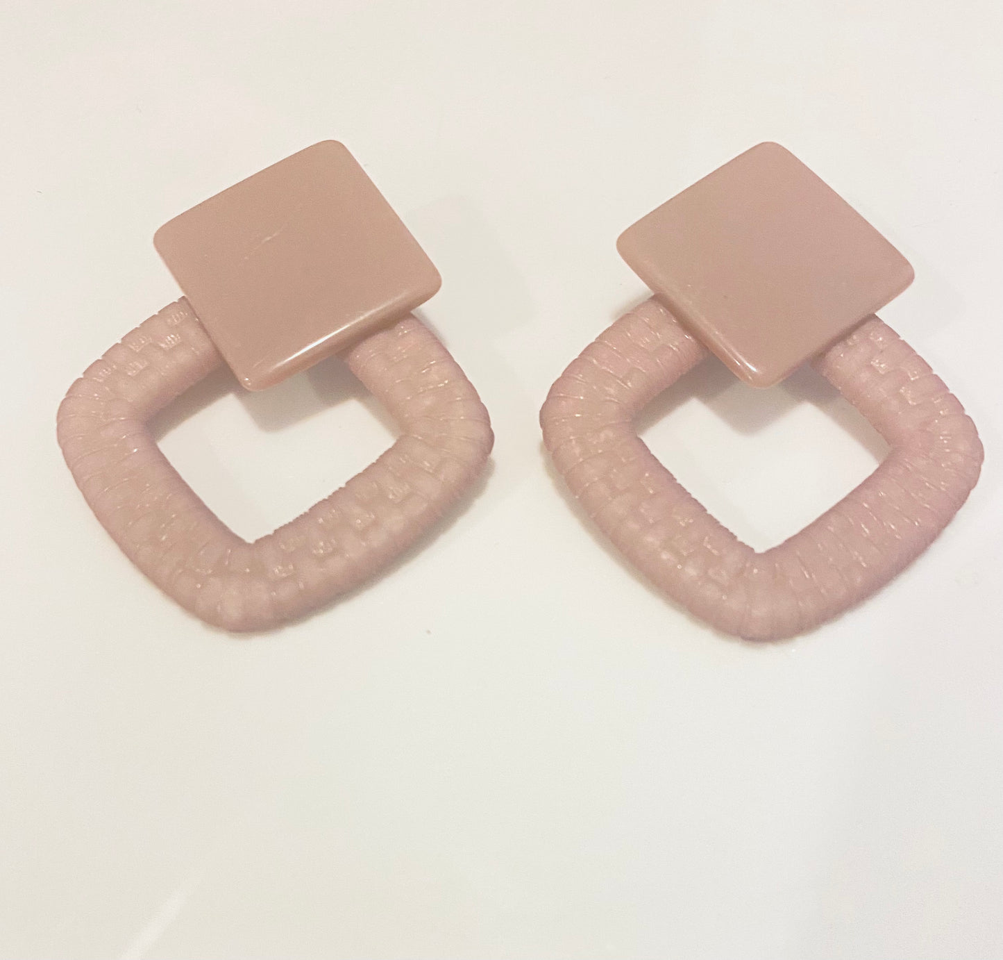 Resin Square Earrings