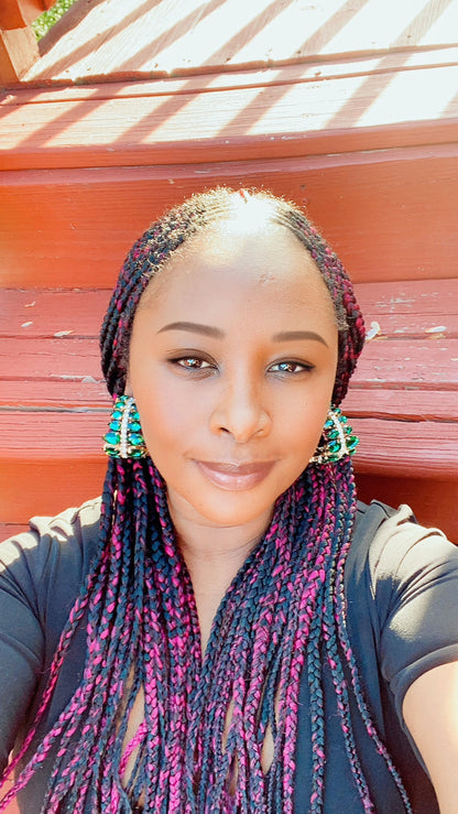 Brilliant Teardrop Hoops Earrings