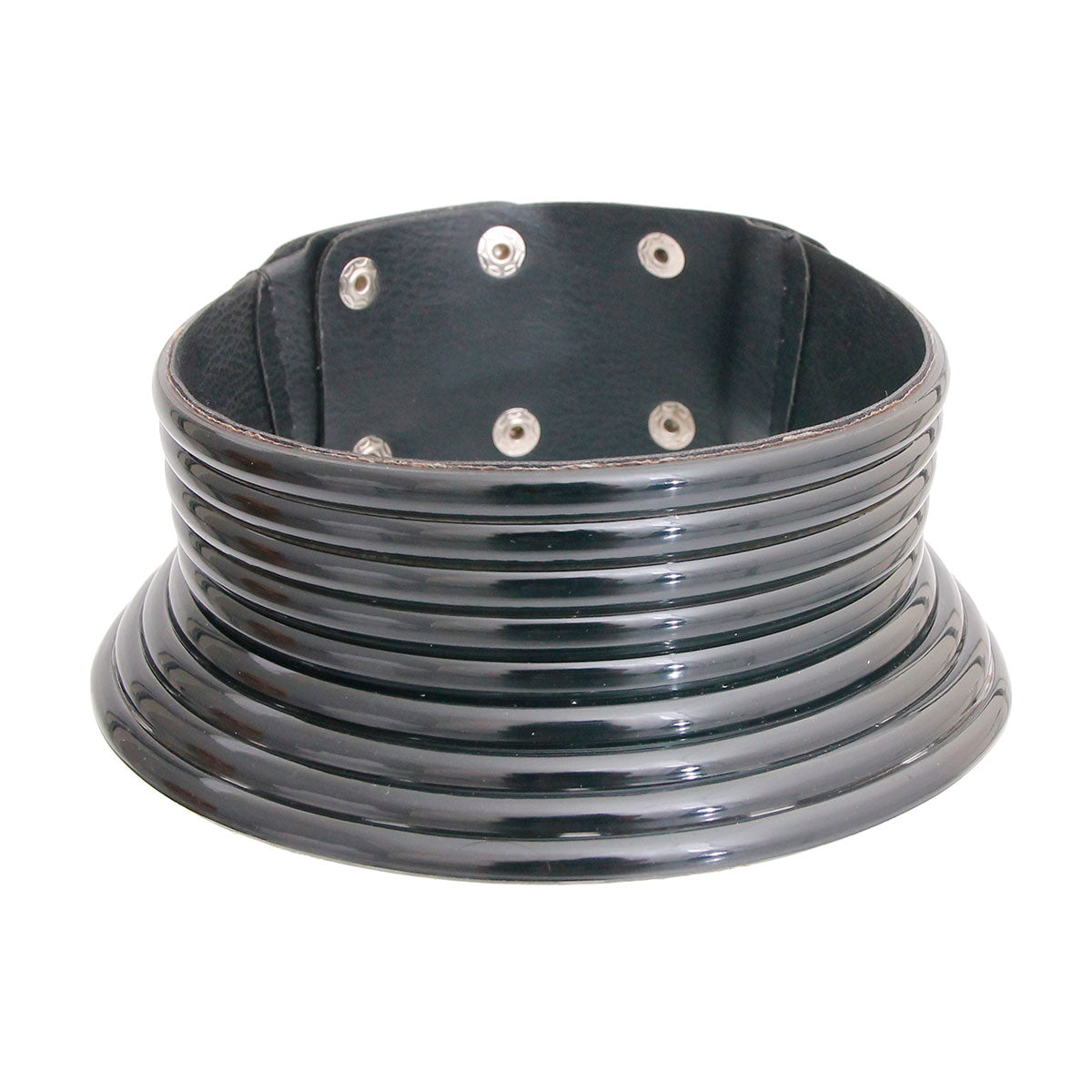 Queen Rabo Vegan Leather Snap Collar Choker