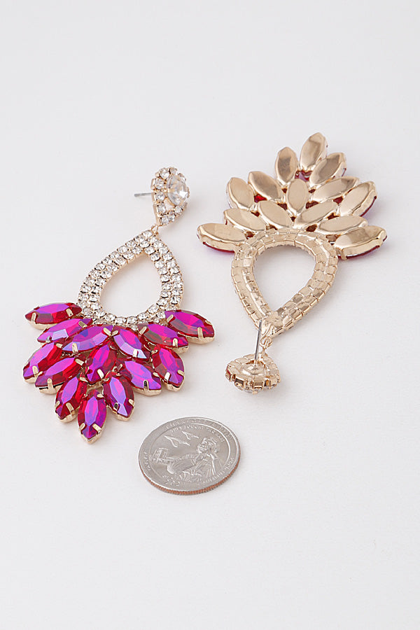 Jeweled Teardrop Earrings