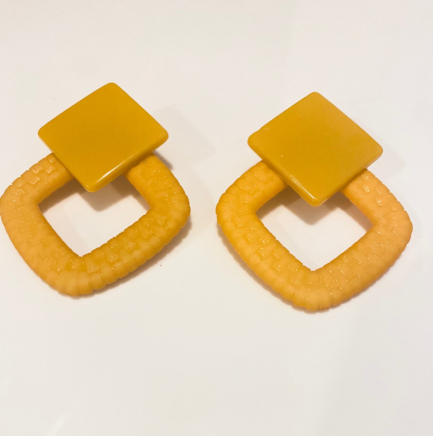 Resin Square Earrings