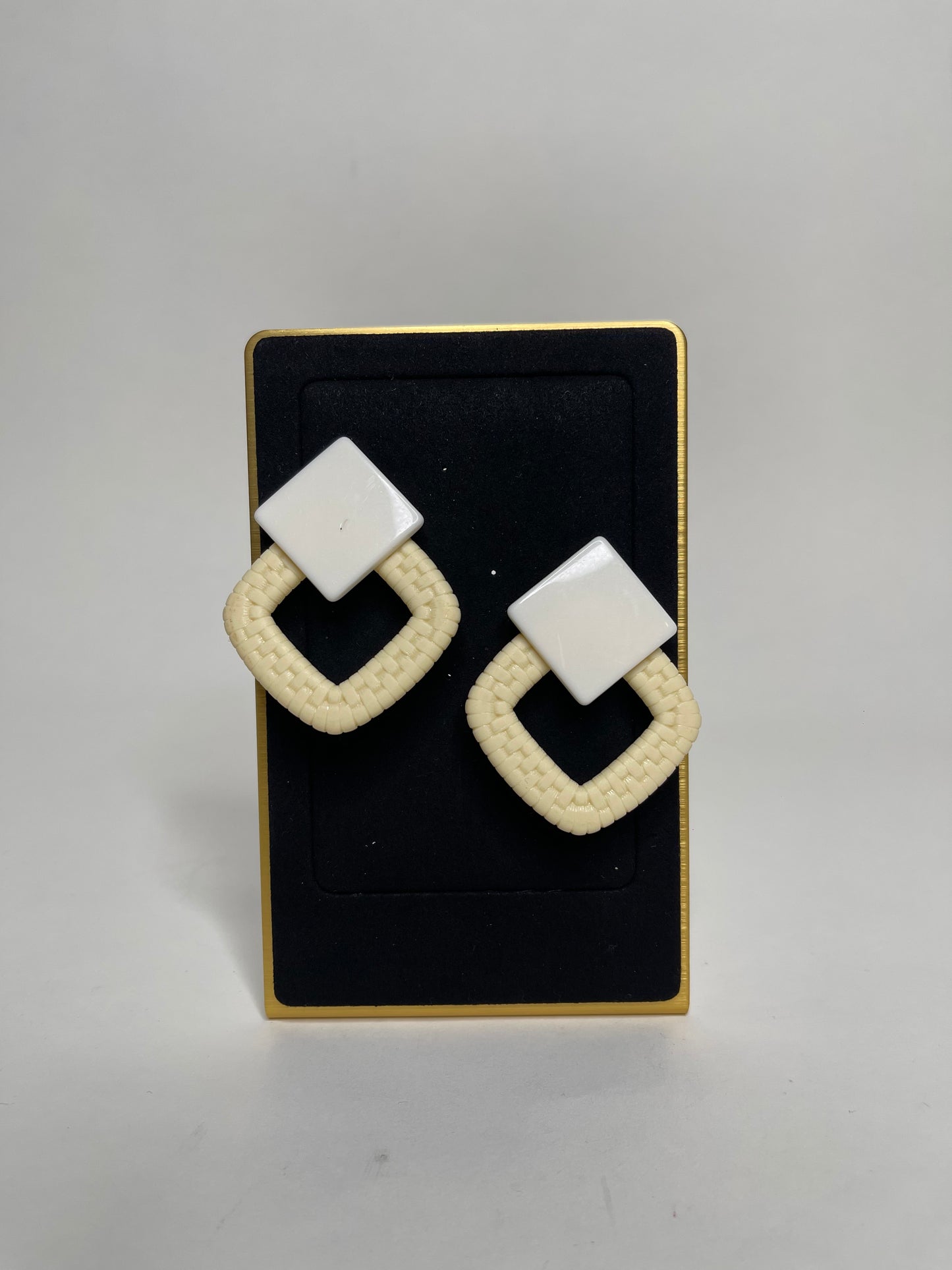 Resin Square Earrings